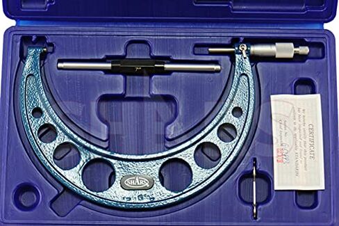 Shars 7-8" x 0.0001" Outside Micrometer Solid Metal Frame New 303-2616 R in Saudi Arabia