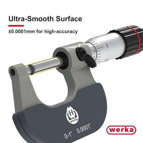 ميكرومتر خارجي احترافي، نطاق 0-1 بوصة، تخرج 0.0001 بوصة، أداة قياس دقيقة in Kuwait