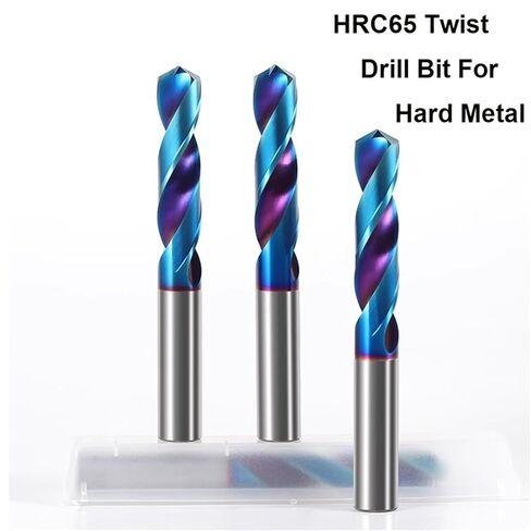 Vsharp HRC65 Solid Carbide Twist Drill Bit Tungsten Steel NACO4 Coating Drill Bit for Cast Iron Alloy Stainless Steel Aluminium(1.9mm,5PCS) in Saudi Arabia