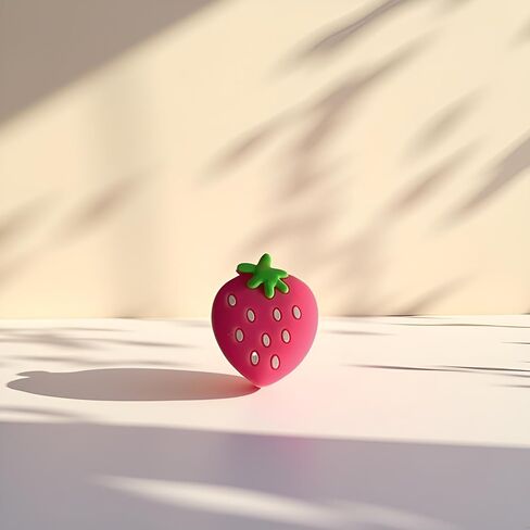 مضرب تنس جينشينينج باللون الوردي والفراولة، مضرب تنس من السيليكون الناعم، مضرب تنس على شكل كرتوني، مضرب تنس ممتص للصدمات، مضرب تنس لكرة المضرب in Saudi Arabia