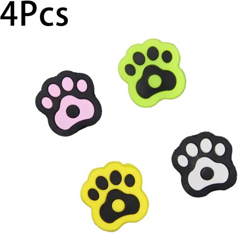 4 Pcs Tennis Racket Dampener, Cute Cats Paw Shape Silicone Tennis Shock Absorber for Tennis Racket String Dampening in Saudi Arabia