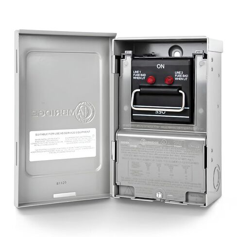 Cambridge Fused A/C Disconnect 60 AMP Pullout Switch – 240V AC, Max 10 HP, NEMA 3R Rainproof in Saudi Arabia
