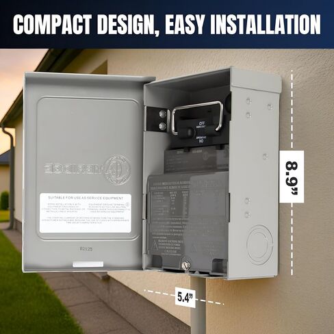 Cambridge Fused A/C Disconnect 60 AMP Pullout Switch – 240V AC, Max 10 HP, NEMA 3R Rainproof in Saudi Arabia