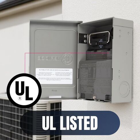 Cambridge Fused A/C Disconnect 60 AMP Pullout Switch – 240V AC, Max 10 HP, NEMA 3R Rainproof in Saudi Arabia