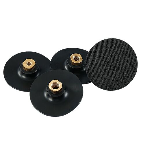 وسادة دعم مطاطية 100 مم 5/8-11 خيط تلميع قرص الطحن وسادة دعم لطاحونة الزوايا وسادة قرص تلميع ورق الصنفرة وسادات تلميع جافة/رطبة وسادات تلميع رأس تلميع مربوط أدوات مرنة in Kuwait