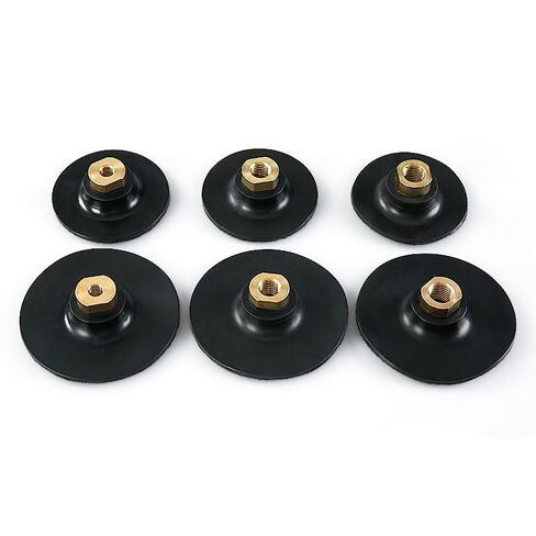 وسادة دعم مطاطية 100 مم 5/8-11 خيط تلميع قرص الطحن وسادة دعم لطاحونة الزوايا وسادة قرص تلميع ورق الصنفرة وسادات تلميع جافة/رطبة وسادات تلميع رأس تلميع مربوط أدوات مرنة in Kuwait