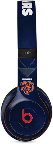 غلاف صوتي من Skinit متوافق مع Beats Solo 3 Wireless - تصميم جيرسي لفريق Chicago Bears المرخص رسميًا من الدوري الوطني لكرة القدم الأمريكية in Saudi Arabia
