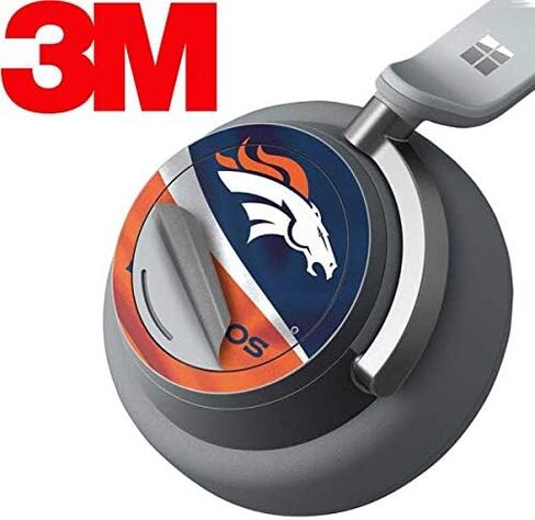 Skinit Decal Audio Skin Compatible with Surface Headphones - Officially Licensed NFL Denver Broncos Design in Saudi Arabia