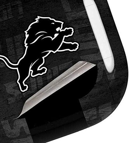 Skinit Decal Audio Skin Compatible with Samsung Galaxy Buds Pro - Officially Licensed NFL Detroit Lions Black & White Design in Saudi Arabia