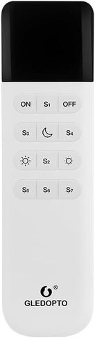 GLEDOPTO ESP Now WLED Remote Control WLED LED Strip Light Controller 7 Group Preset Scene Brightness Changeable 50 Meters Wireless Control in Saudi Arabia