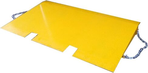 49'' x 86'' Shipping Container Loading Ramps 16,000lbs Loading Capacity Heavy Duty Cargo Container Ramp w/Two Chains in Saudi Arabia