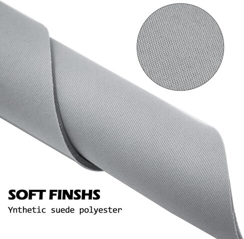 قماش بطانة علوية تلقائية مقاس 96 بوصة طول × 54 بوصة عرض نوع شبكي مع دعامة إسفنجية - تغليف الأنبوب - قماش تنجيد بديل للسقف الداخلي باللون الرمادي للسيارات لشاحنة السيارة وقارب SUV RV وإصلاح المنزل بنفسك in Kuwait