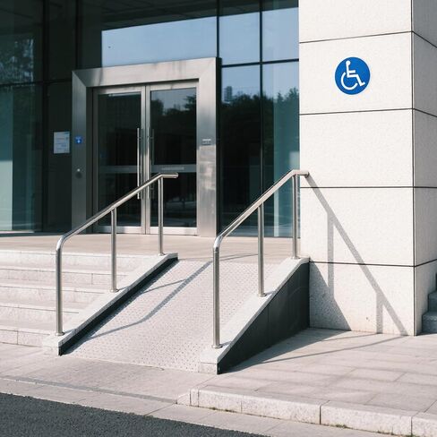 50 pcs Handicap Signs Stickers Decal Symbol, 2 inch Round Convenient Decals, Disabled Wheelchair Sign, Self-Adhesive Sticker for Outdoor Indoor in Kuwait