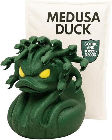 Medusa Duck تمثال-بطة الأساطير اليونانية لبط البط 4x4 ، والبط المطاطي على الطرق الوعرة ، و Duck Cruise Duck Hiding & Halloween Decord-مركبة البط-مطبوعة ثلاثية الأبعاد في كندا in Kuwait