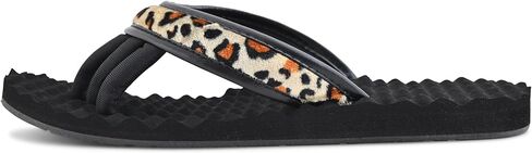 EVA Footbed Orthotic Pedicure Flip Flops for Women - Comfortable Arch Support Sandals Women's for Home, Salon, Yoga & Gym - Flip Flops with Built in Toe Separators for Nail Drying (Mesh Black-L) in Kuwait