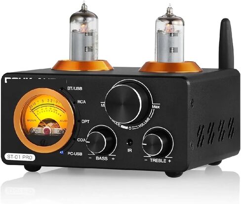 HiFi 5.0 فراغ مُضخّم صوت U DAC ستيريو استقبال اقناع/اختيار مضخم الصوت الرقمي المنزلي مع VU متر 100 واط + 100 واط in Saudi Arabia