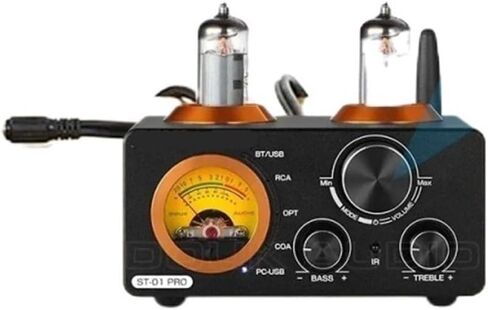 HiFi 5.0 فراغ مُضخّم صوت U DAC ستيريو استقبال اقناع/اختيار مضخم الصوت الرقمي المنزلي مع VU متر 100 واط + 100 واط in Saudi Arabia