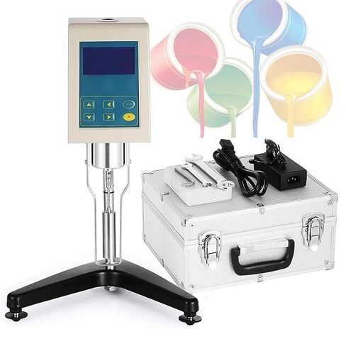 Digital Rotary Viscometer 1-100,000 MPa.s/1-2,000,000 MPa.s for Inks, Paints, Coatings, Adhesives, Greases, Cosmetics - 4 Rotors,8S in Saudi Arabia