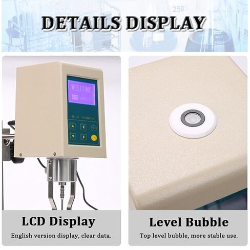 Digital Display Viscosity Fluidimeter Tester 1-2,000,000 MPa.s Digital Lab Rotational Viscosity Meter with 4 Rotors, Accuracy:±1% in Saudi Arabia