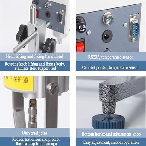 Lab Viscometer with Data Output, 1-2X10 (mPa.s) Viscosity Meter Tester ±2%, Contains Temperature Sensor and #1-4 Rotors in Saudi Arabia