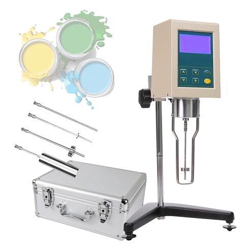 Digital Rotary Viscometer Digital Lab Rotational Viscosity Meter ±1% Accuracy Fluidimeter Tester Meter with 4 Rotors and Storage Case in Saudi Arabia