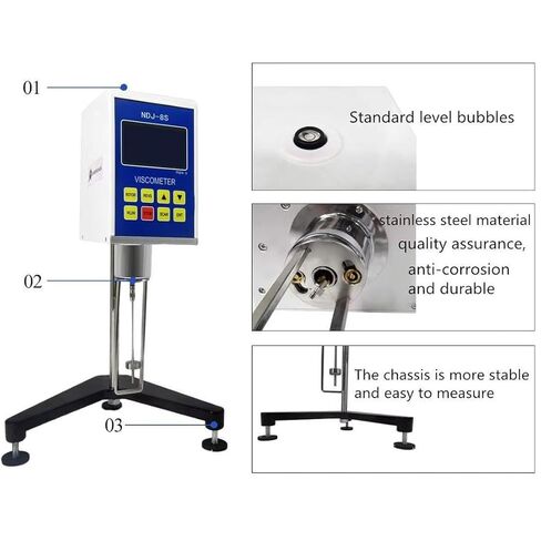 Digital Rotary Viscometer, Lab Rotational Viscosity Meter 10~2000000mPa.s,Fluidimeter Meter Newton Liquid Viscometer in Saudi Arabia