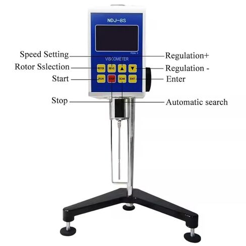 Digital Rotary Viscometer, Lab Rotational Viscosity Meter 10~2000000mPa.s,Fluidimeter Meter Newton Liquid Viscometer in Saudi Arabia