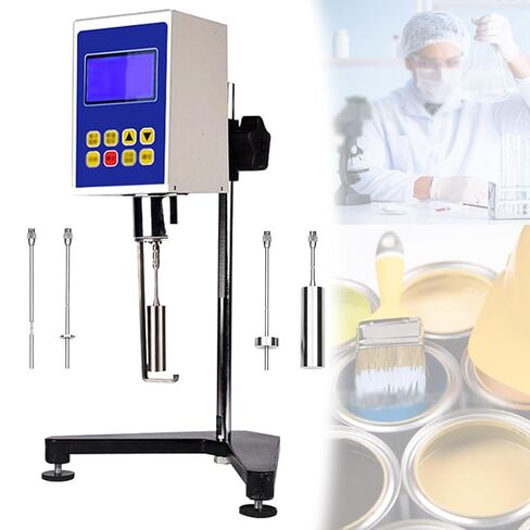 Digital Rotary Viscometer 1-2,000,000 Mpa.s Lab Viscometer Paint Ink Viscosity Meter ±3% Accuracy Fluidimeter Tester Meter with 4 Rotors in Saudi Arabia