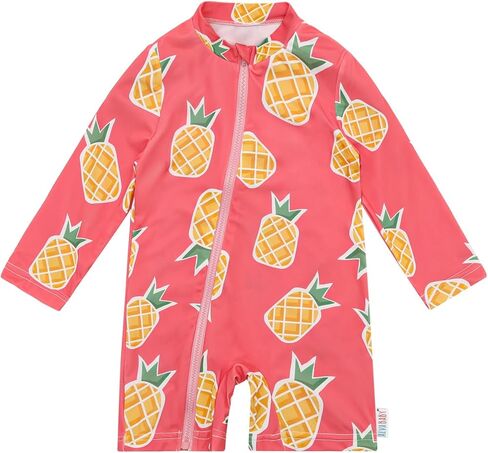 ALVA Baby Boy's One Piece Swimsuit,UPF50+Sun Protection Rash Guard Swimwear | 3M-3T Long Sleeve Beach Swimwear, Quick-drying, Easy to Put On and Take Off Bathing Suit in Saudi Arabia
