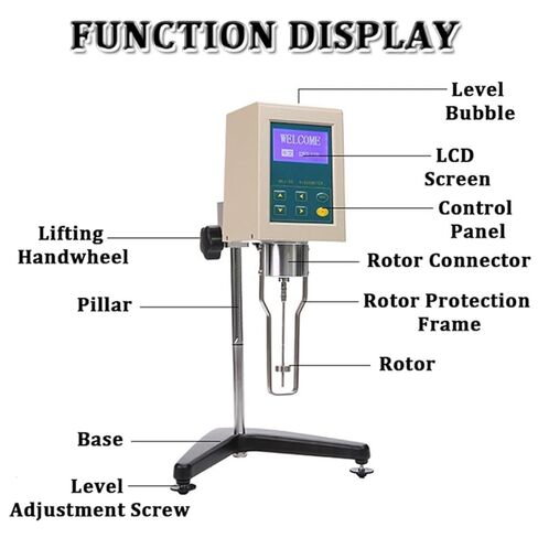 Digital Rotational Viscosity Measuring Range 1-100,000 Mpa.s/1~2,000,000mpa.s, LCD Display, Accuracy:+-3.0%,8S in Saudi Arabia