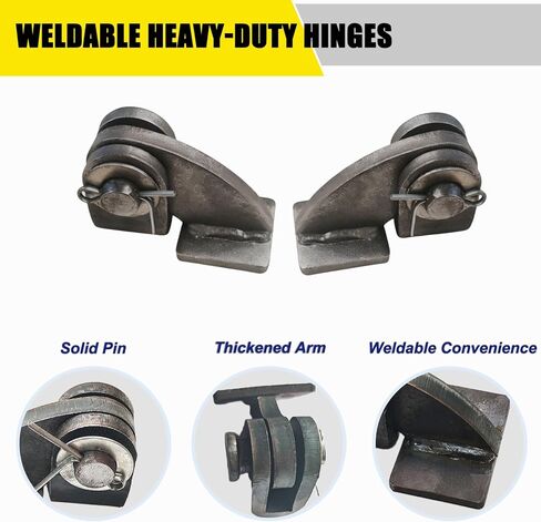 10pcs Weld-On Dump Truck Hinges, Trailer Body Hinges for Tractor Carriage Tailgates, Dump Trailer Door Hinges in Kuwait
