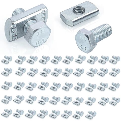 50 حزمة من صامولة قناة تبختر ومسمار 1/2 بوصة × 15/16 بوصة لجميع قنوات تبختر 1-5/8 بوصة، تصميم إسفين القفل للرفوف الشمسية/الكهربائية/HVAC in Kuwait