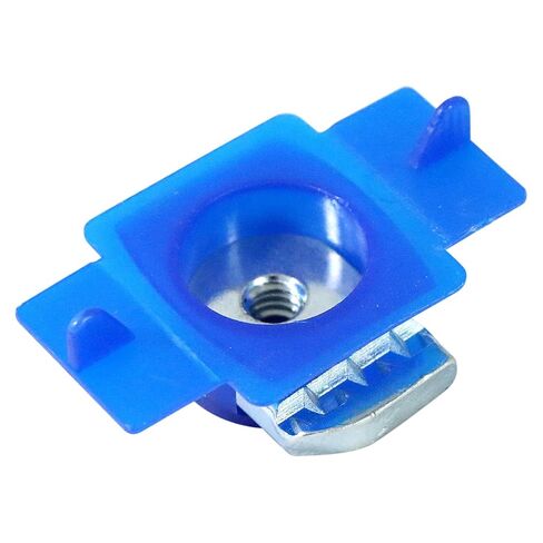 Xadnitu 100 Pieces 1/4"-20 Strut Channel Cone Nuts with Nylon Blue Tab, Thickened Unistrut Squeeze Nuts for Strut Channel Support, Solar Panel Mounting System in Kuwait