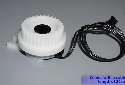 24V Mini Electromagnetic Clutch with Gear, 23g Lightweight, 20cm Cable Length, Compatible with Printer & Office Equipment in Kuwait