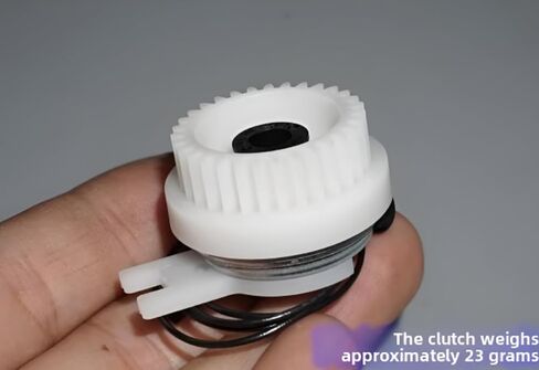 24V Mini Electromagnetic Clutch with Gear, 23g Lightweight, 20cm Cable Length, Compatible with Printer & Office Equipment in Kuwait