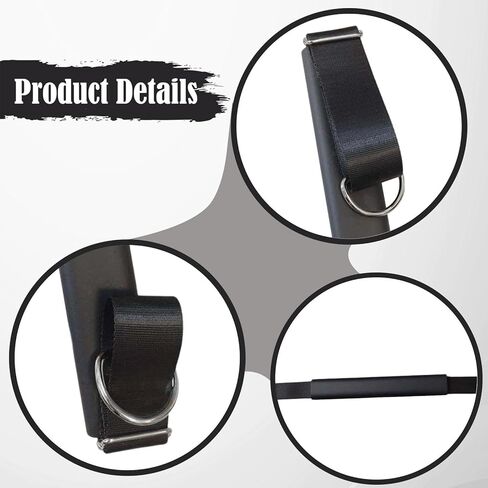 Pilates Foot Strap Yoga Fitness Equipment Reformer Bed Accessories Portable Exercise Strap with Rings for Balance Coordination Stability Sui in Kuwait