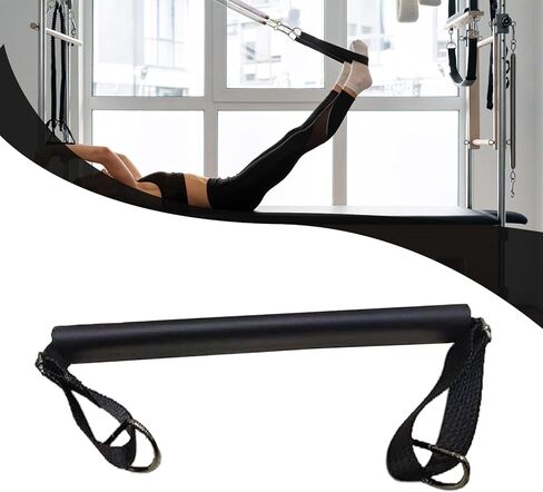 Pilates Foot Strap Yoga Fitness Equipment Reformer Bed Accessories Portable Exercise Strap with Rings for Balance Coordination Stability Sui in Kuwait