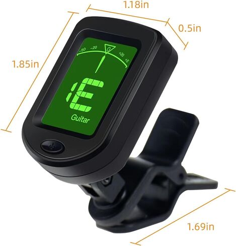 Guitar Tuner Clip on Tuner for Ukulele, Guitar, Bass, Mandolin (6PACK) in Kuwait