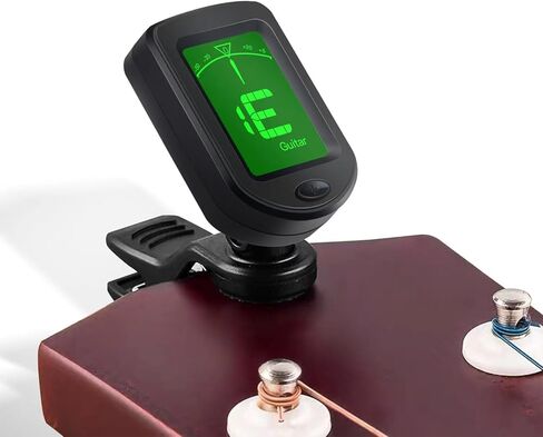 Guitar Tuner Clip on Tuner for Ukulele, Guitar, Bass, Mandolin (6PACK) in Kuwait