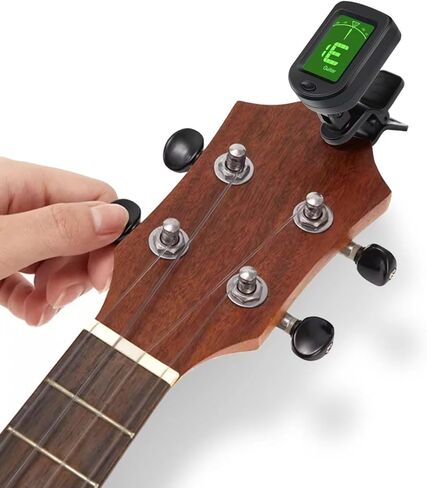 Guitar Tuner Clip on Tuner for Ukulele, Guitar, Bass, Mandolin (6PACK) in Kuwait
