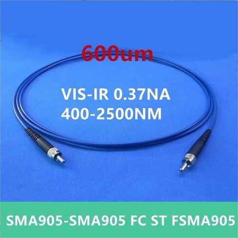 SMA905 Quartz Fiber Optical Jumper 600um 0.37NA 400-2500nm VIS-IR FC SC Energy Spectrometer Medical Detection Test Coupler (SMA-FC Blue 3m) in Saudi Arabia