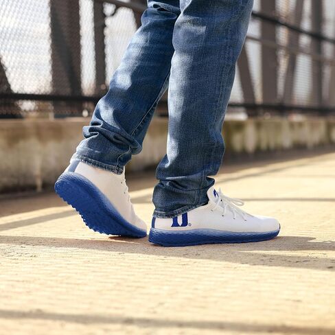 FOCO Duke Blue Devils NCAA Mens Gradient Midsole White Sneakers - 12 in Saudi Arabia