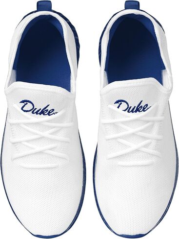 FOCO Duke Blue Devils NCAA Mens Gradient Midsole White Sneakers - 12 in Saudi Arabia