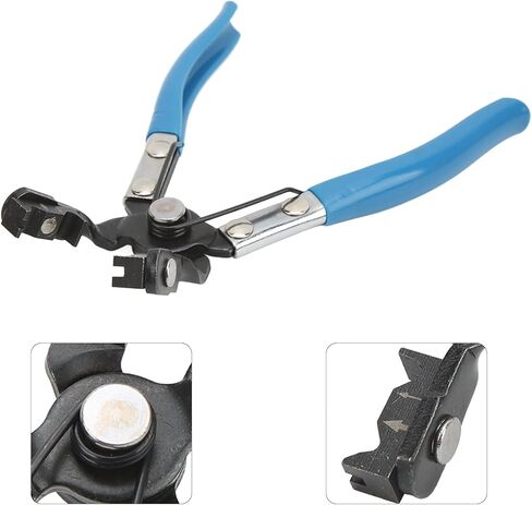 Angled Hose Clamp Pliers - Swivel Jaws, Spring-Loaded Handles, Universal R-Type Clamp Tool in Saudi Arabia