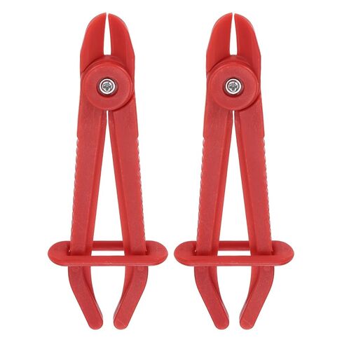 uxcell 2Pcs Hose Clamp Pliers, 6.1" Hose Pinch Off Pliers Plastic Straight Line Pinch Clamps Plier for 0-0.75 Inch Width Automotive Radiator Fuel Brake Gas Lines, Red in Saudi Arabia