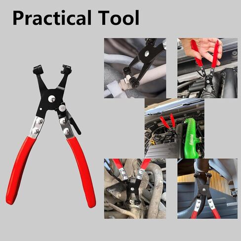 Automotive Radiator Hose Clamp Pliers Professional Spring Clamp Pliers Hose Clamp Tool with Swivel Flat Band for Removal and Installation on Flat-Band or Ring-Type Hose Clamps in Kuwait