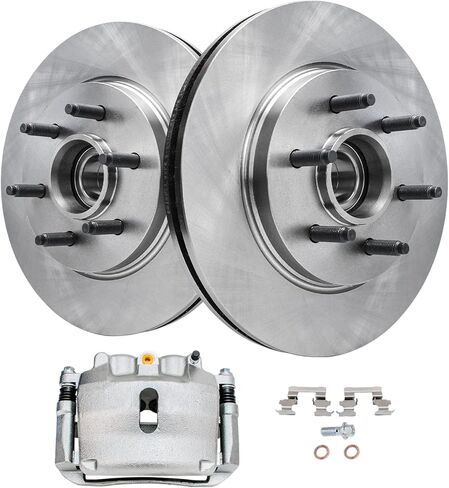 Detroit Axle - REAR Brake Kit for 2005 2006 2007 2008 Hyundai Sonata Disc Brake Rotors Ceramic Brakes Pads with Hardware Replacement : 11.18" inch Rotor in Saudi Arabia