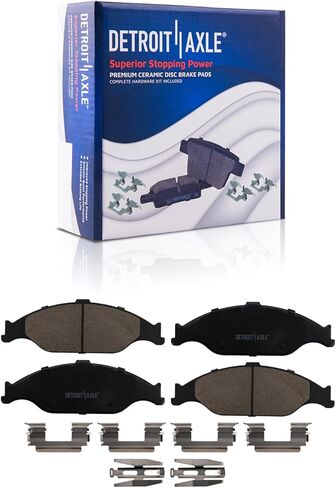 Detroit Axle - Brake Kit for 2008-2017 Honda Accord, Drilled Slotted Brakes Rotors Ceramic Brake Pads 2009 2010 2011 2012 2013 2014 2015 2016: 11.10" inch Front and 11.10" inch Rear Rotors in Kuwait