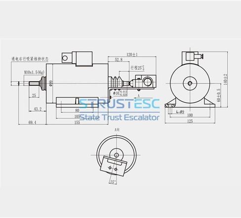 GSD100A1 245N DC220V 1.0A فرامل السلالم المتحركة المتوافقة مع Thyssenkrupp in Kuwait