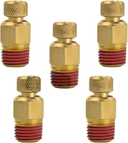 46086 صمامات تصريف ضاغط الهواء - لتصريف الماء والتكثيف من خزانات الهواء كونرادر الجزء 46086-5Pack - خزان الرطوبة لتصريف مياه بيتكوك - 1/4 بوصة MNPT 200 PSI 5 Pack - أجزاء ضاغط الهواء in Kuwait